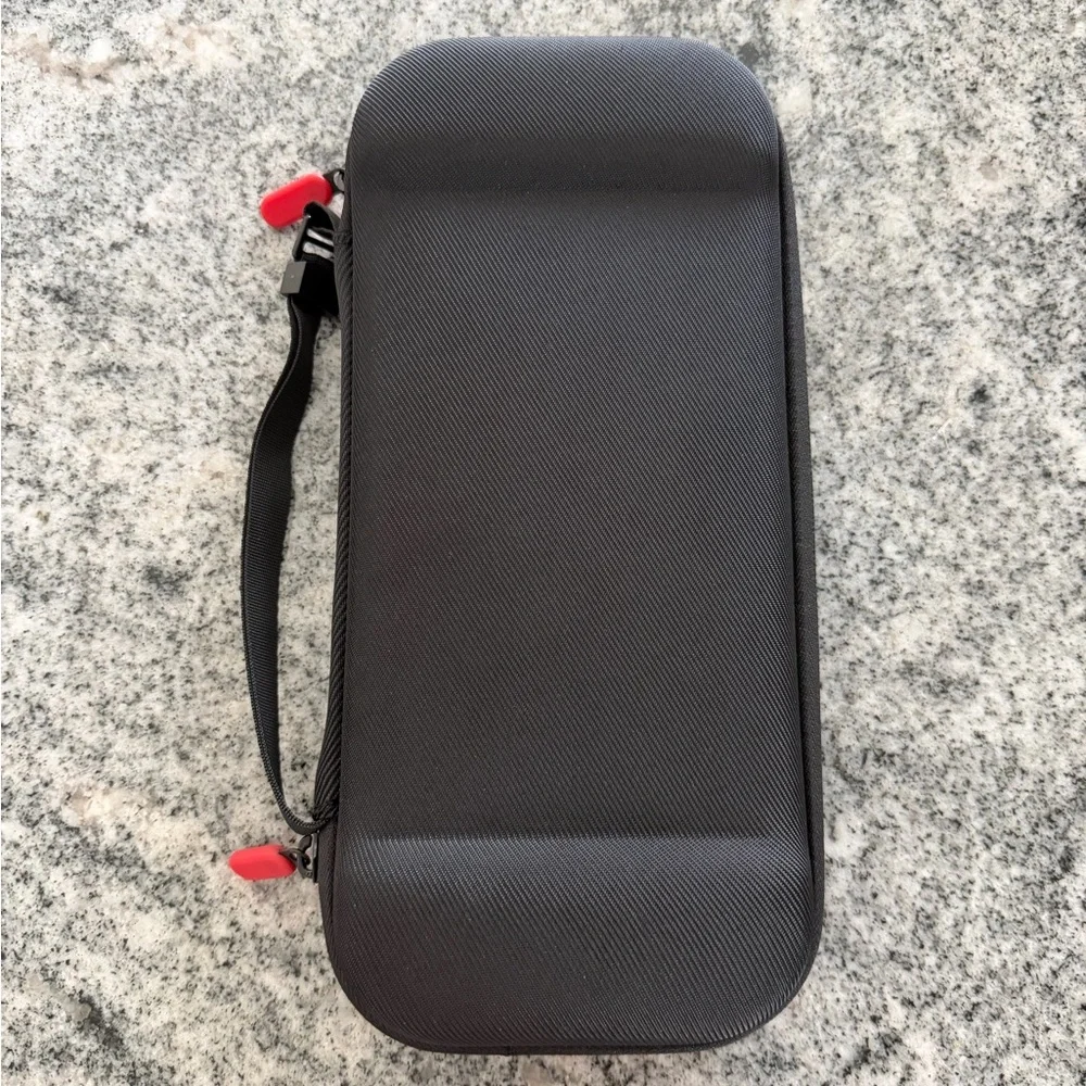 Nintendo Switch Portable Black Travel Case with Red Strap